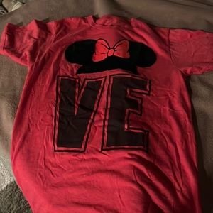 Minnie Shirt (LOVE) with velvet ears.